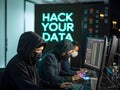 A male hacker created from ai is trying to hack your data from your computer