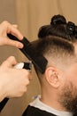 Male haircut electric razor Royalty Free Stock Photo