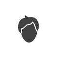 Male Hairstyle vector icon