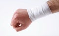 Male hand with bandage Royalty Free Stock Photo