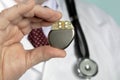 Male Hand hold Pacemaker Royalty Free Stock Photo