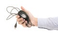 Male hand mouse for computer Royalty Free Stock Photo