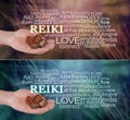 2 x Male Reiki Practitioner Word Cloud Royalty Free Stock Photo