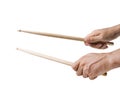 Male Hands Playing Drums Royalty Free Stock Photo