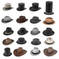 Male hats Royalty Free Stock Photo