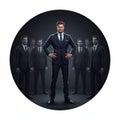 Male Hegemony : The Circle of Power Royalty Free Stock Photo
