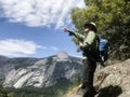 Male Hiker at Yosemite Royalty Free Stock Photo