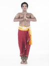 Male indian traditional dancer Royalty Free Stock Photo