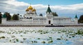 Male Ipatievsky Monastery at cloudy day in Kostroma, Russia