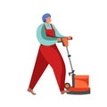 Commercial cleaning services, vector flat isolated illustration