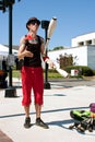 Male Juggler Performs At Summer Festival