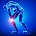 Male knee pain