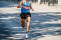 male leader runner athlete running marathon race