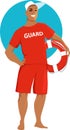 Male lifeguard