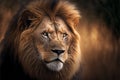 Male lion - King of the jungle, AI generated