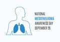 National Mesothelioma Awareness Day vector