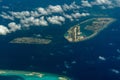 Male maldives bridge and airport aerial panorama landscape