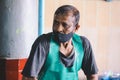 Local Maldivian Fisherman Working on the Central Market of Male City Royalty Free Stock Photo