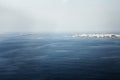 Male Maldivian capital from above, sky view