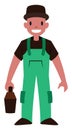 Male mechanic vector illustration on a