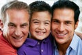 Male Members Of Multi Generation Family At Home Royalty Free Stock Photo
