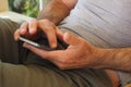 male mobile phone male hands electronic device communication mobile data business gadget program computer
