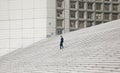 Male model at La Defense Grande Arche