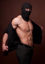 Male model in a mask