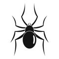 Male mouse spider icon, simple style