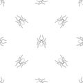 Male mouse spider pattern seamless vector