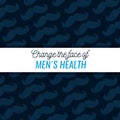 Male mustache style to movember event background