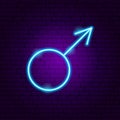 Male Neon Sign