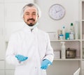 Male nurse preparing injection Royalty Free Stock Photo