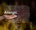 What are you Allergic to word cloud Royalty Free Stock Photo