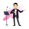 Male Opera Singer Royalty Free Stock Photo