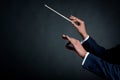 Male orchestra conductor Royalty Free Stock Photo