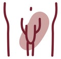 Male organ health, icon