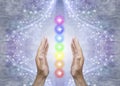 Sensing Seven Chakras and Sending Healing Royalty Free Stock Photo