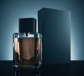 Male perfume advertising concept