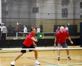 Male Pickleball Players in Action