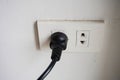 A male plug that is plugged into a female plug.