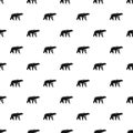 Male polar bear pattern seamless vector