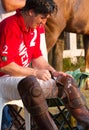 Male polo player