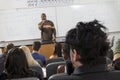 Male Professor Teaching Students