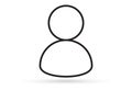 Male profile picture, silhouette profile avatar icon symbol
