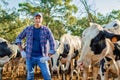 Male rancher in a farm. Royalty Free Stock Photo