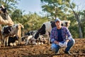 Male rancher in a farm. Royalty Free Stock Photo
