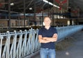 Male rancher in a farm Royalty Free Stock Photo