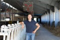 Male rancher in a farm Royalty Free Stock Photo