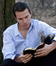 Male reading Bible Royalty Free Stock Photo